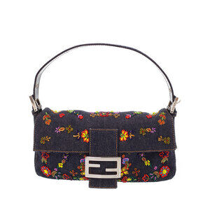 Fendi Beaded Mamma Bucket Semi Shoulder Bag